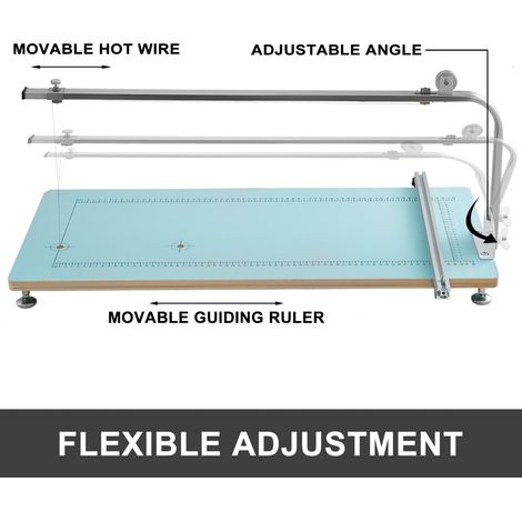 Machine de découpe de mousse à fil chaud, coupe-polystyrène à angle réglable pour mousse, éponge et panneau KT, polyvalent (1/5)