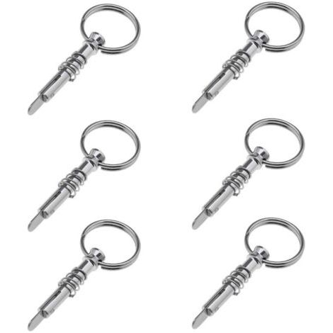 6pcs Goupille à Dégagement Rapide 0.24" Diamètre avec Came de Descente et Goupille à Ressort Longueur 1.57'' 316 Acier Inoxydable Top Pin Matériel Marin (1/5)