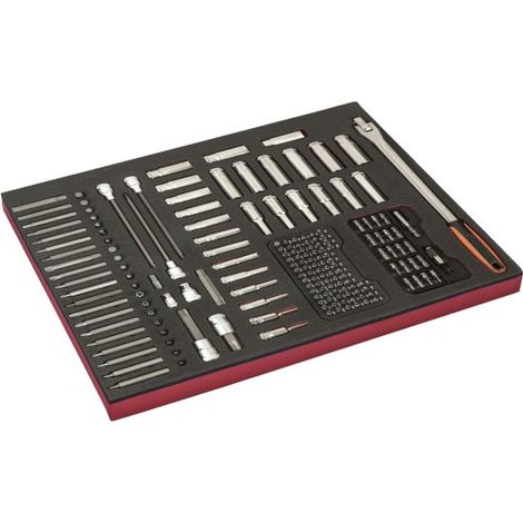 BAHCO - Module mousse Fit&Go 3/3, douilles 1/2" & 3/8" & jeu d'embouts - 177 Pcs (1/2)