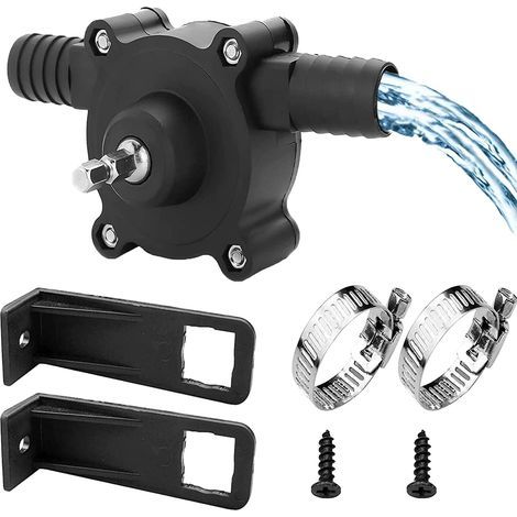Pompe de perceuse électrique, pompe à eau mini pompe de perceuse électrique à main pompe auto-amorçante portable pompe de perceuse ménage petite pompe à eau pour la maison jardin (1/5)