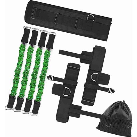 Entrenador de salto vertical, banda de resistencia de velocidad para baloncesto, equipo de entrenamiento de fútbol con cinturón y correas de tobillo para niños