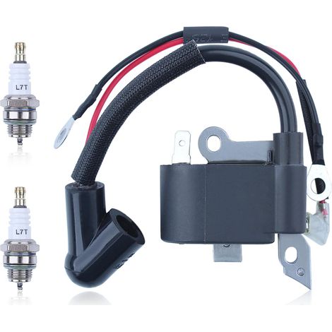 Kit de bobine d'allumage pour tronçonneuse Husqvarna 136 137 141 142 36 41 235 240, 530039143, 545199901, 545063901, 530039239 (1/5)
