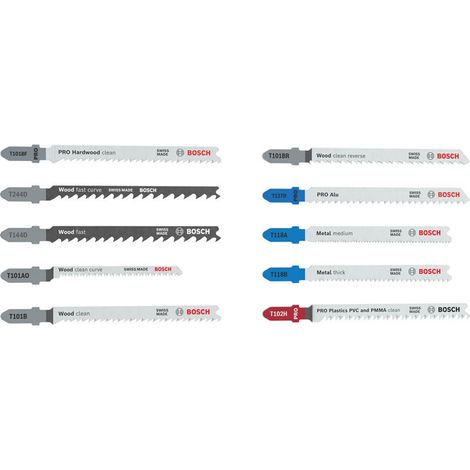 Bosch Stichsägeblatt Set Multi Material 10-tlg. - 2607012073 (1/5)