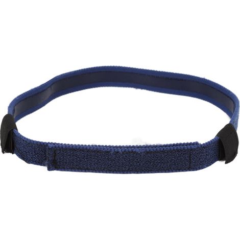 Bandeau pour Cannule Nasale en Silicone Souple, Réglable et Confortable - Bleu Foncé (1/5)