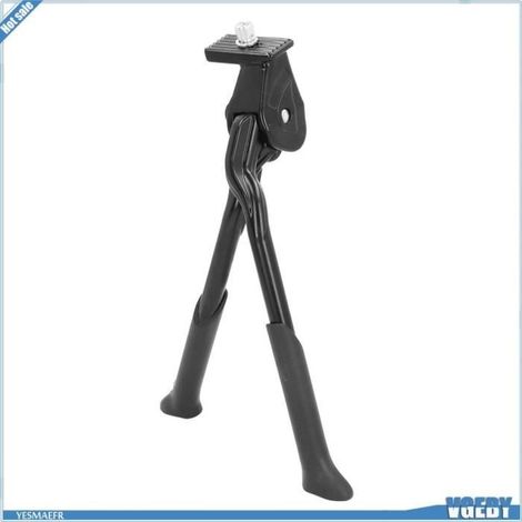 Centrale Double Jambes Béquille Vélo Réglable en Hauteur en Alliage d' Aluminium (1/4)