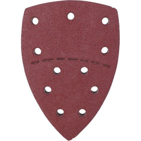 Ensemble de 60 papiers de verre pour souris, papiers de verre indépendants pour paume, 140 x 140 x 100 mm, 11 trous, grain 80 (1/4)