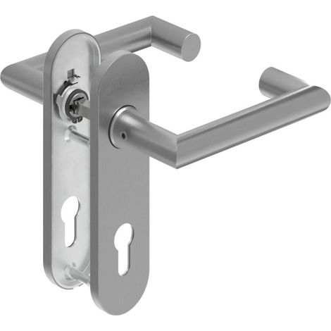 Manija de la puerta dd-grt. ER 9 mm en L en forma de R con R. Fs PZ Forma L con D. FS. Pz