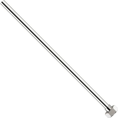 Tubetto in rame cromato con codolo in ottone riportato e rame rivettato, calotta girevole - Misura 1/2" x ø10 L.100 cm 02500100CR