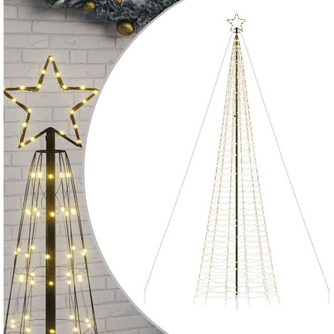 Albero di Natale Albero natalizio Albero festivo a LED con Punte 1534 LED Bianco Caldo 500 cm (1/5)