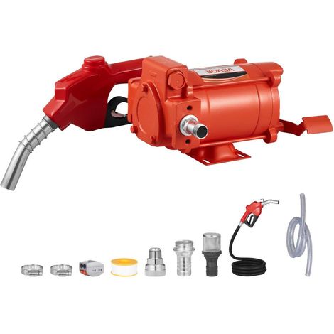 Pompe de Transfert de Carburant 230V 250W Débit 76 L/min en Fonte avec Pistolet à Arrêt Automatique pour Diesel Essence (1/5)