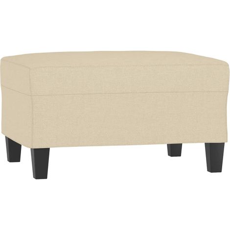 Repose-pied Crème 70x55x41 cm Tissu CFW989114 (1/5)