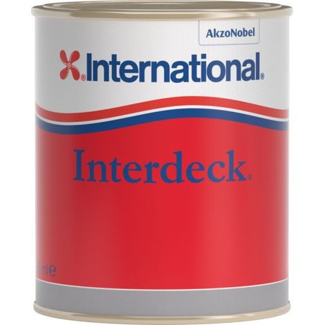 Laque marine antidérapante INTERDECK - INTERNATIONAL - 750 ml - gris 684
