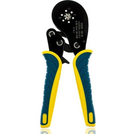 - pince à sertir tube cosse capacité de sertissage 0,08 - 16mm ²- Jaune, vert (1/4)