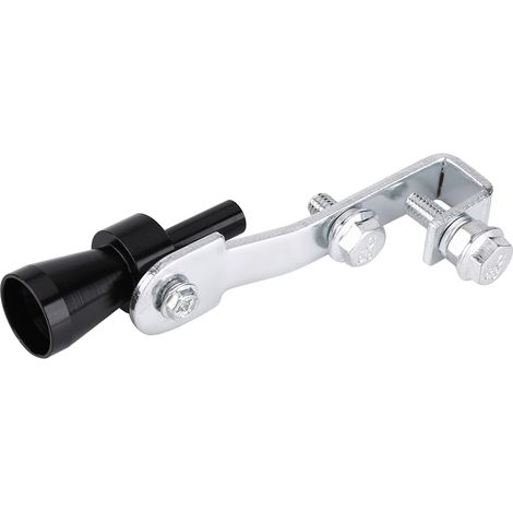 Silencieux d'échappement universel noir avec sifflet turbo, simulateur de soupape de décharge pour voiture, son de souffle puissant (1/2)