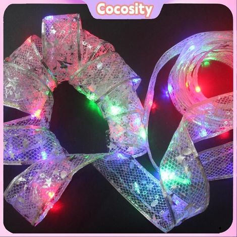 Cocosity Guirlandes lumineuses Guirlande lumineuse féerique de 5 ou 10 mètres, ruban lumineux LED, pour arbre de linge murale (1/5)