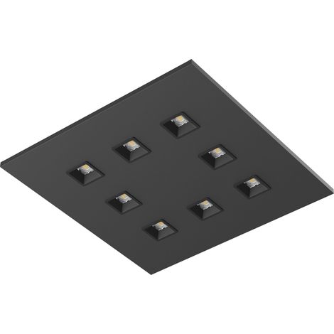 Dalle LED ARENAL 18-29W 3000K 2485-4015lm noir IP20 - EUROPOLE - 530010
