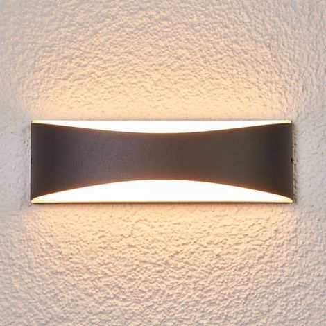 [GEBRAUCHT] B-Ware Lucande Led Außenwandleuchte Akira Anthrazit Gartenleuchte Terrassenleuchte Led
