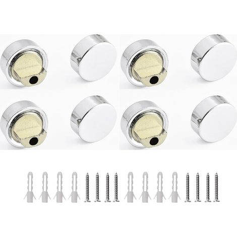 Las abrazaderas para vidrio, aptas para vidrio con un espesor de 6 a 7 mm, están hechas de aleación de zinc e incluyen tornillos (8). (1/5)
