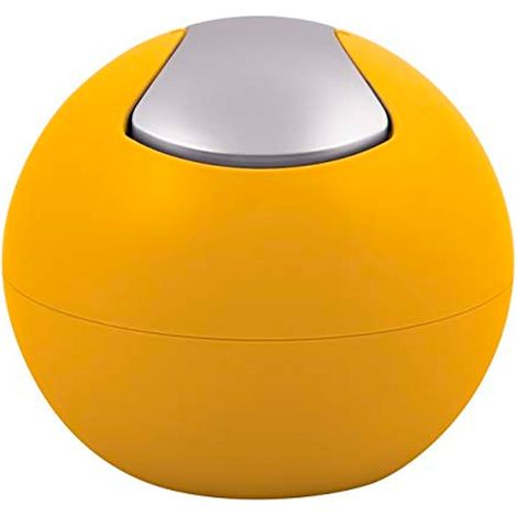 Papelera con tapa basculante BOWL MATT 1L Amarillo Sol Spirella