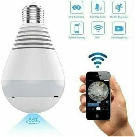 Caméra dôme-intelligence sans fil 1080P-avec WiFi/panoramique à 360 degrés/interphone bidirectionnel/vision nocturne..