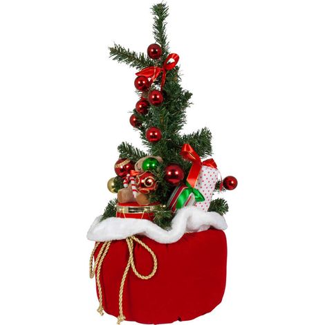 Weihnachtsdekoration - Geschenkesack 65cm mit LED Adventsdekoration (1/3)