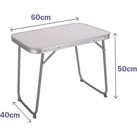 Table Piable Marbueno Blanc 60 x 40 x 50 cm