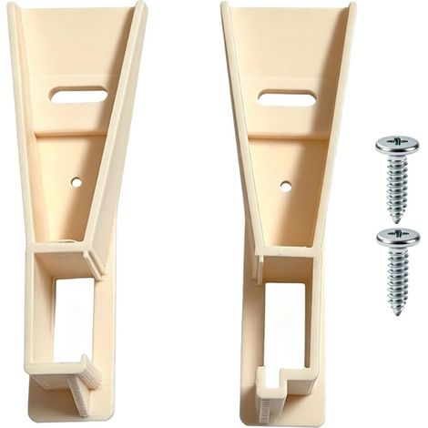 Left and Right Drawer Rails 12 x 3.5 x 3 cm. (WHITE) (1/5)