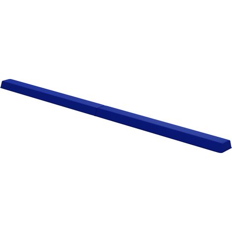 Trave da equilibrio pieghevole 236 cm blu, tappetino ginnico antiscivolo in EVA, portata 80 kg (1/5)