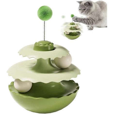 Kugelbahn für Katzen im Innenbereich, interaktives Spielzeug für Kätzchen, ideal für das Wohnzimmer oder Schlafzimmer. (1/5)