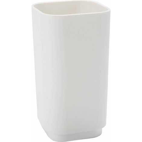 Portaspazzolini seventy bianco matt - 6,5x6,5x12,2 cm