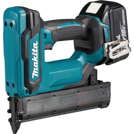 Makita - Clavadora AKU 18V 15-35 mm, 2x batería 3.0 Ah, cargador DFN350RFJ