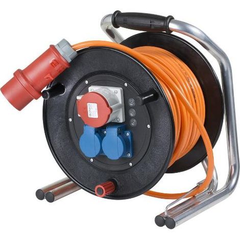 Hartgummi CEE Kabeltrommel 400V 40m H07BQ-F 5G1,5 IP54
