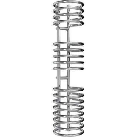 Reina Claro Designer Heated Towel Rail 1200mm H x 300mm W Chrome (1/5)