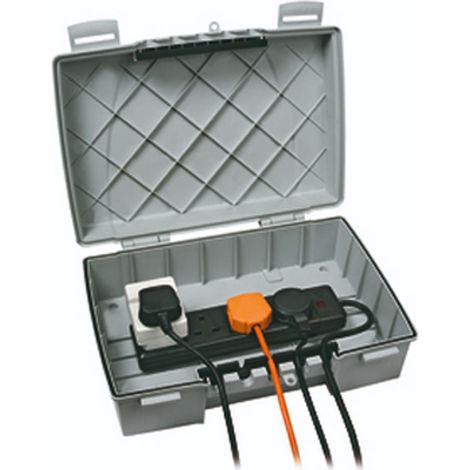 Timeguard TPS401 Outdoor IP55 Power Enclosure with 4 Gang 13A Socket Strip