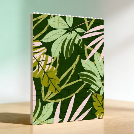 Cadre photo de couple DIY en briques de construction, cadeau d’anniversaire (1/5)