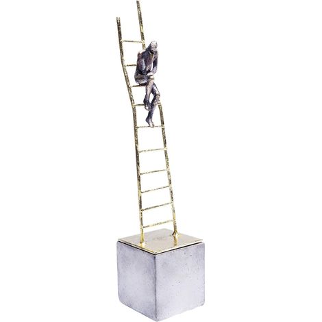 Kare Design Oggetto Decorativo Elements Climbing Man, Oro, 41Cm, Uomo Arrampicante (1/3)