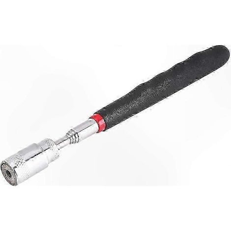 Outil de ramassage magnétique rétractable avec lumière LED pour boules de pétanque, écrous et vis