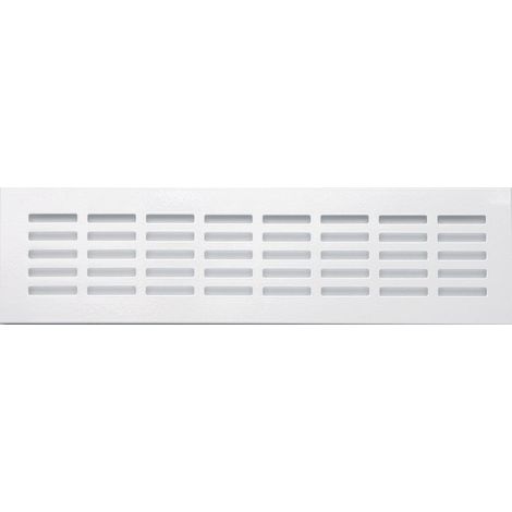 CENTRALE BRICO Grille d'aération aluminium anodisé, L.30 x l.8 cm (1/2)