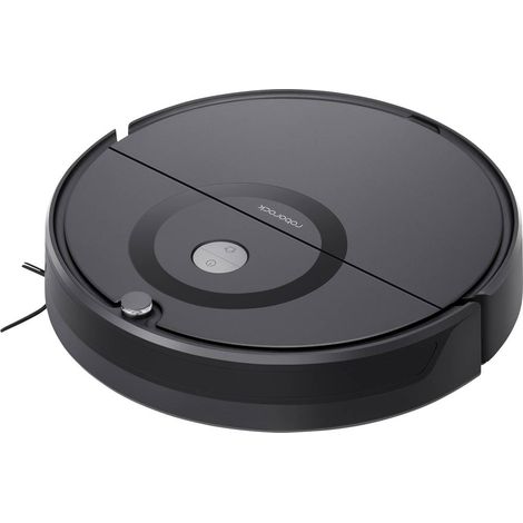 Roborock E5 Robot aspirante e lavante per tutti i pavimenti con telecomando e vocale,app (2500Pa, 200min di aria, 640ml polvere,180ml acqua, auto, Sistema di percorso del sensore giroscopio) Nero (1/5)