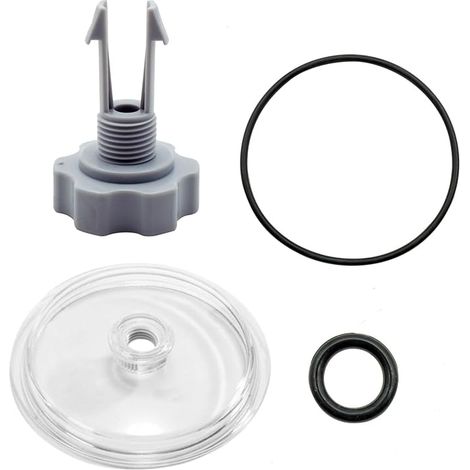 SF80110-1 Couvercle de piège à feuilles de piscine compatible avec les pompes à filtre à sable Intex de 30,5 cm, pièces de rechange pour modèles Intex SF80110-1, avec joint torique et valve (1/5)