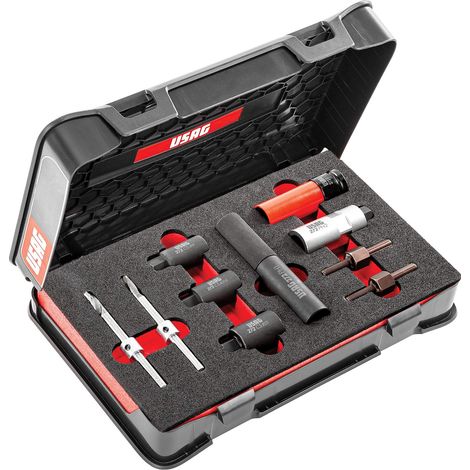 USAG U02720001 Kit Universale per la rimozione di Dadi e Viti antifurto, Nero (1/3)