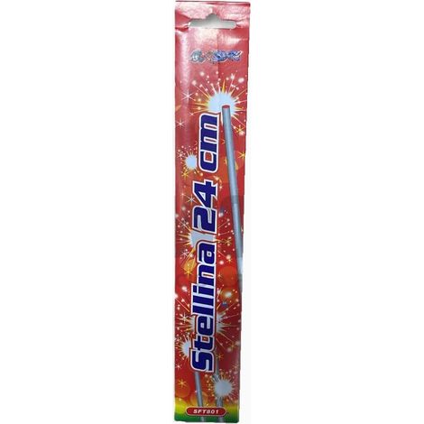 TrAdE Shop Traesio - Kit Da 10pz Di Stelle Stelline Magiche Da 24 Cm Candeline Scintillanti Per Feste Eventi - (1/2)