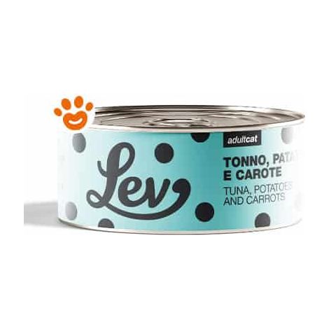 Lev Cat Adult Tonno con Patate e Carote - Lattina 140 Gr -