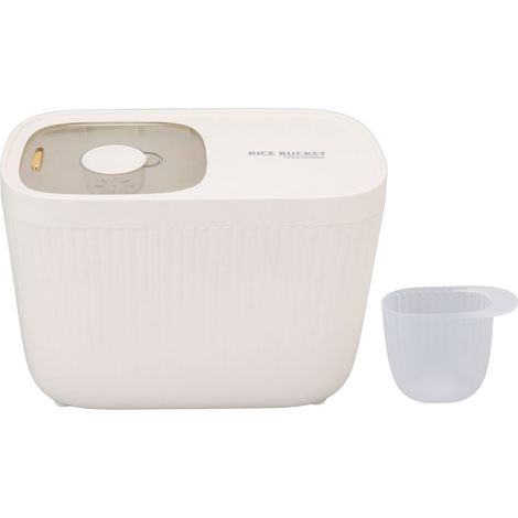 Seau à riz en plastique sans BPA, couvercle transparent hermétique, pour riz, farine, haricots blancs (1/5)
