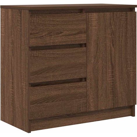Maison Exclusive - Credenza con Cassetto Rovere Marrone 71x35x65 cm in Truciolato