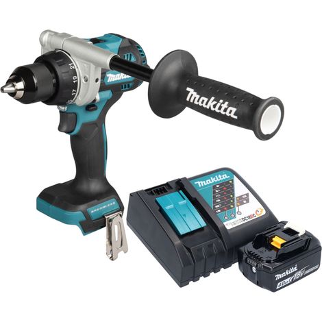 Taladro atornillador a batería Makita DDF 492 RM1 18 V 141 Nm sin escobillas + 1 batería de 4,0 Ah + cargador