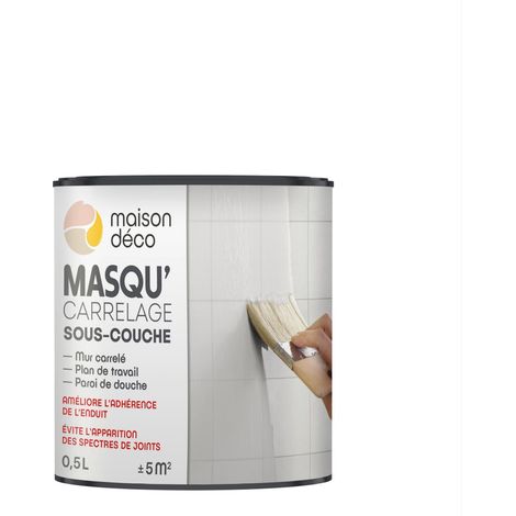 Fondo Masqu'carrelage, MAISON DECO, incoloro, 0,5 litros MAISON DECO