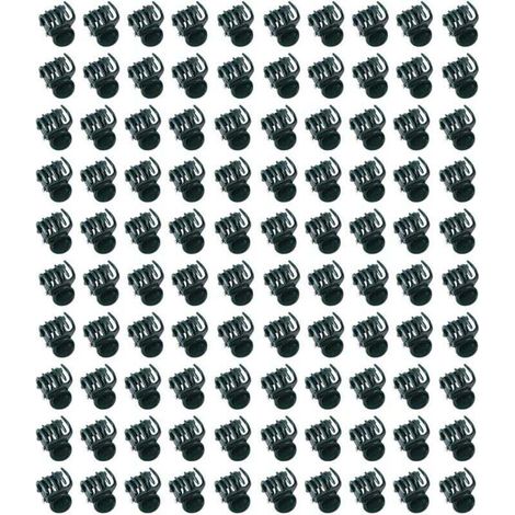 Set di 100 mini clip in plastica per orchidee, clip di supporto per piante da giardino, clip dritte facili da usare, clip di supporto resistenti per steli, rampicanti e fiori da giardino -Crezuo