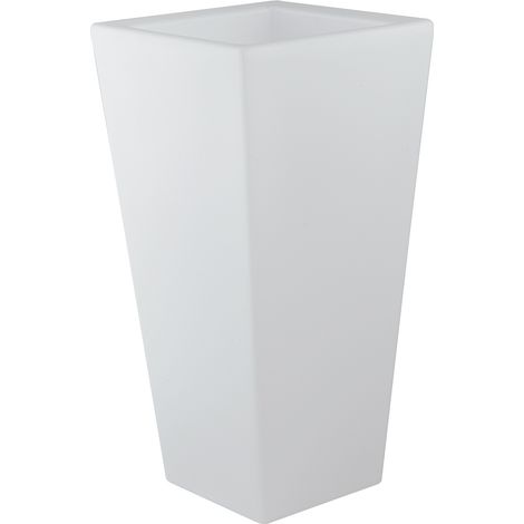 Vaso LED GECO da esterno quadrato ricaricabile 4W RGB con telecomando 60 cm