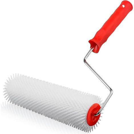Rouleau à bulles de 23 cm, rouleau anti-mousse, rouleau autonivelant pour sols, rouleau pour revêtements de sol, rouleau pour sols de chantier, rouleau à peinture pour sols plastiques (1/5)